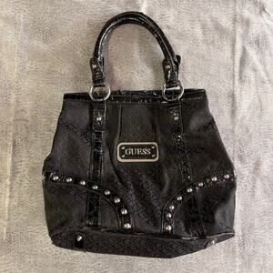 Y2k Guess Studded Tote Shoulder Bag